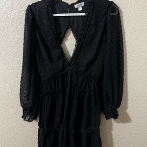 Justify Black Backless Dress